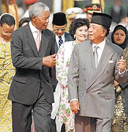 King with Nelson Mandela