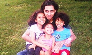 Badawi with his children