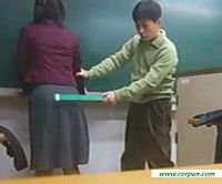 Girl punished in class