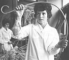 Factory worker tests cane
