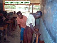 Classroom caning in Ghana: CLICK TO ENLARGE