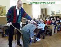 Caning (posed)