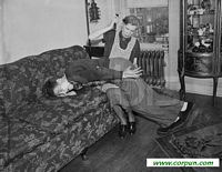 Mother spanking Tom Bradley, 1938: CLICK TO ENLARGE