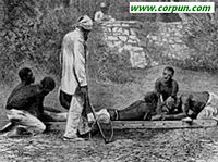 Punishment of slave in Cuba: CLICK TO ENLARGE