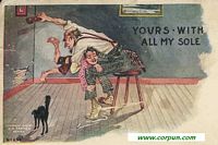 Black cat boy being spanked: CLICK TO ENLARGE