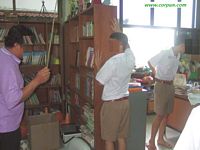 Boys being caned in the office: CLICK TO ENLARGE