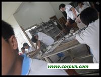 Classroom caning in Taiwan - hands on the desk: CLICK TO ENLARGE